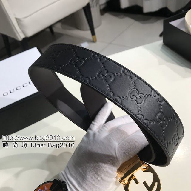 Gucci經典皮帶 古奇小牛皮腰帶  jjp1350